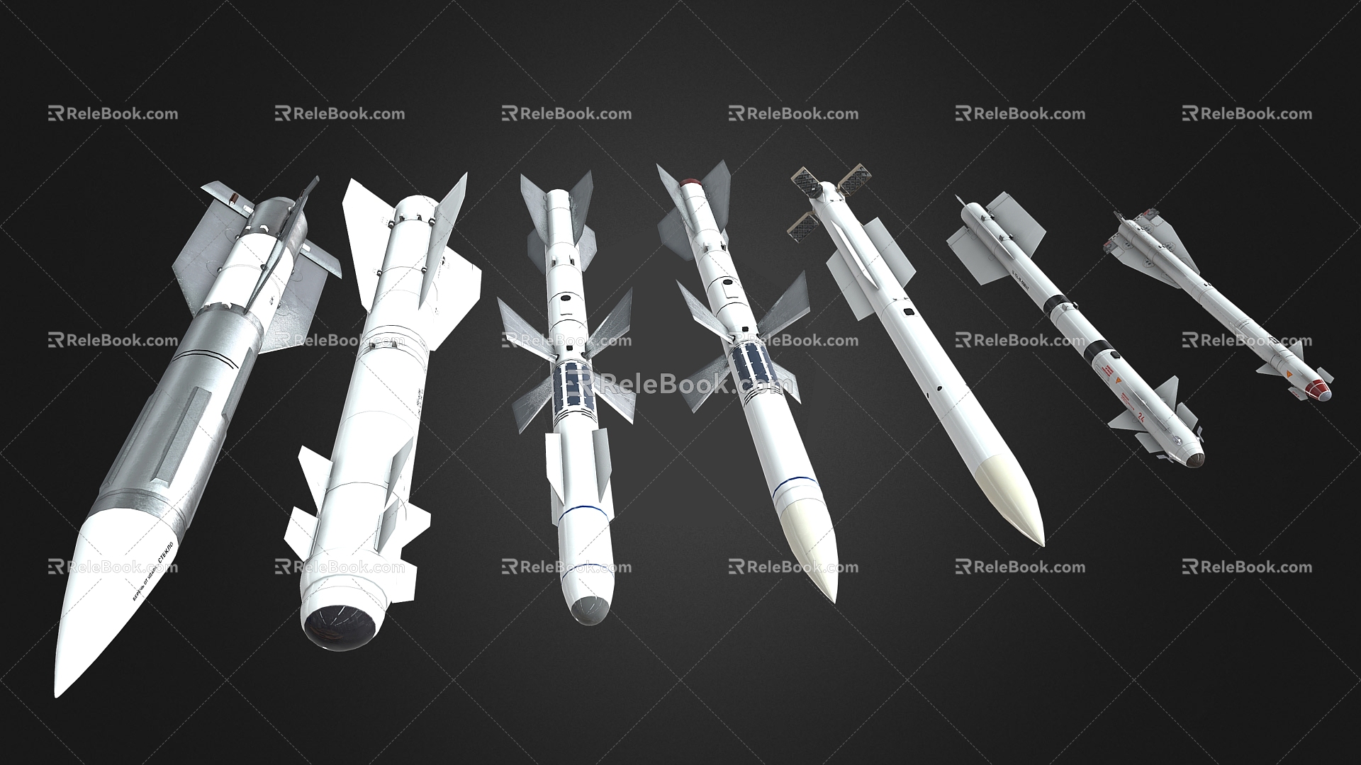 Missile Rocket Military Equipment Bomb 3d model