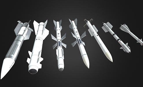 Missile Rocket Military Equipment Bomb 3d model