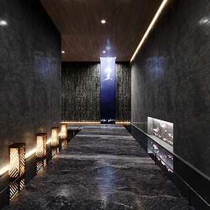 Modern Away Hotel Clubhouse Away 3d model