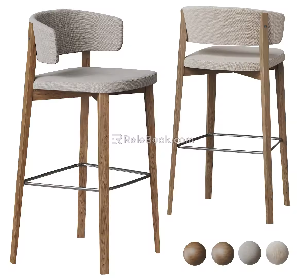 Calligaris bar chair combination 3d model