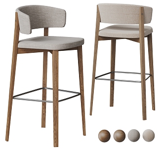 Calligaris bar chair combination 3d model