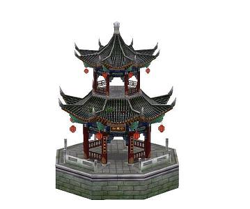 Octagonal Pavilion 3d model