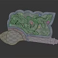 Traditional Intricately Decorated Conch Shell With Golden Dragon And Blue Gemstones