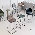 Modern Bar Stools In Multiple Colors With Stylish Metal Frames And Sleek Designs