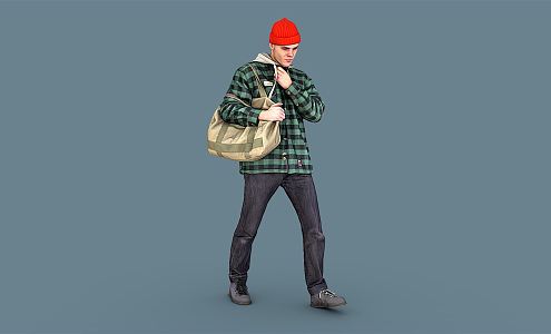 modern man 3d model