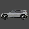 Stylish Modern UK Plate SUV Car Featuring LED Headlights and Black Wheels