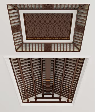 New Chinese Ceiling 3d model