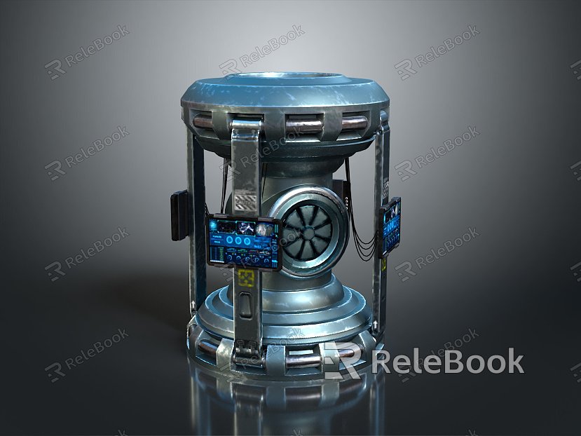 science fiction nuclear reactor science fiction item science fiction component high-tech component science fiction equipment science fiction scene model