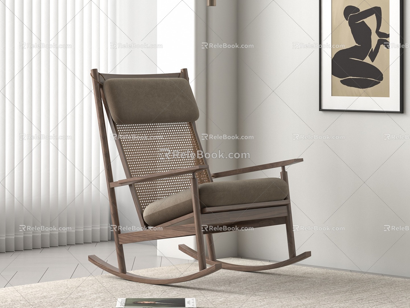 Silent Wind Rocking Chair 3d model