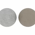 Architectural Component With Square Recessed Space Beige Textured Wall And Round Sphere
