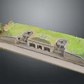 Tower defense sentry tower air defense watchtower observatory tower loft 3d model