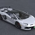 White Sports Car with Sleek Aerodynamic Design Black Roof and Sporty Wheels