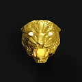 Lion Head Ring Jewelry 3d model