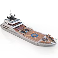 Luxury Yacht Water Transportation With Spacious Deck And Comfortable Seating Areas