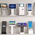Public Facilities Self Service Kiosks With Various Designs And Touchscreen Displays