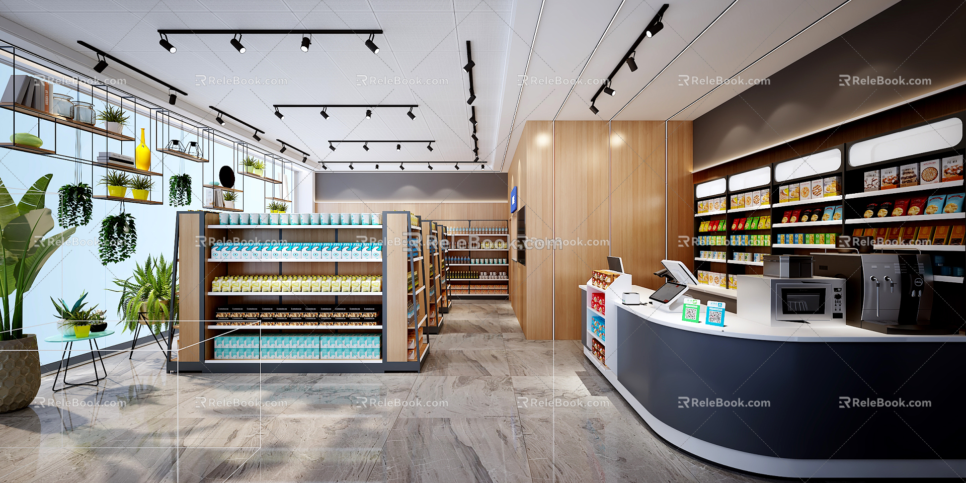 Modern Convenience Store 3d model