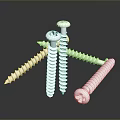 Silver Stainless Steel Screws Collection With Various Sizes For Construction Projects
