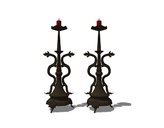 New Chinese Candlestick 3d model