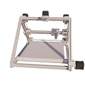 Metal 3D Printer Frame Structure With Mechanical Parts And Printing Platform 3d model