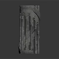 Gothic Architectural Decorative Structure With Stone Columns Arches And Intricate Carvings 3d model