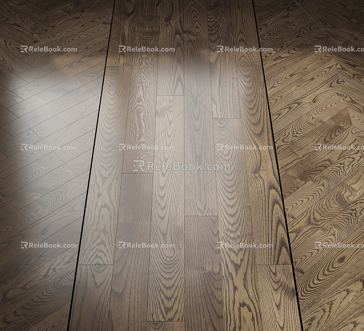 Modern Flooring Wood Flooring 3d model