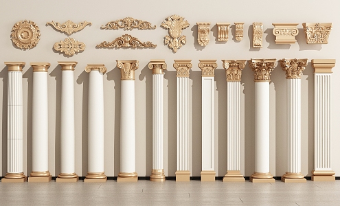 European Roman Column 3d model