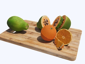 Modern fruit kitchen supplies kitchen ornaments 3d model