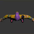 Stylish 3D Character With Purple Hair Yellow Jacket Black Shorts Long Socks Colorful Shoes