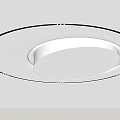 Modern Circular Ceiling Design With Recessed Lighting And Smooth Layered Edges