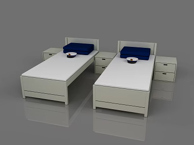 Modern Single Bed Fire Fighter Flat Bed Big Cap Quilt 3d model Modern Single Bed Fire Fighter Flat Bed Big Cap Quilt 3d model