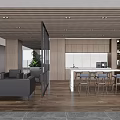 Modern Tea Room Office Water Bar 3d model