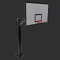 Durable Basketball Hoop Stand With Sturdy Pole And Backboard For Sports