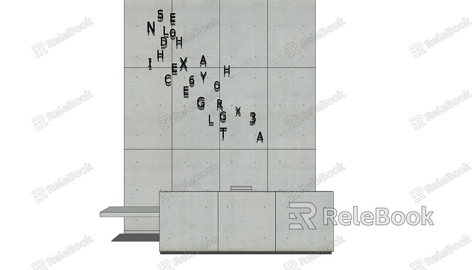 Modern reception desk model