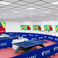 2025 National Fitness Indoor Sports Venue With Table Tennis Tables Spectator Seats And Colorful Decorations