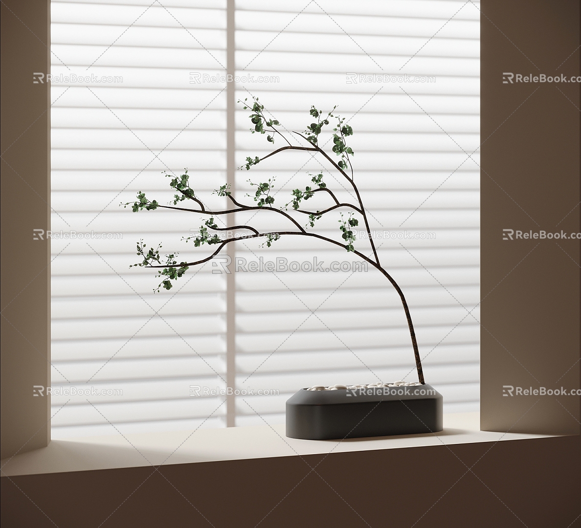 bonsai plant ornaments plant green plants 3d model