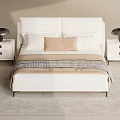 Double bed 3d model