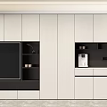 Modern Decorative Cabinet Interior Design With TV Black Shelves And Storage Space