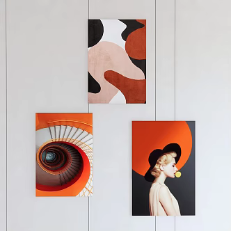 modern decorative painting 3d model