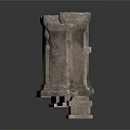 Classic Stone Architectural Scene Components With Balustrades Railings And Pillars