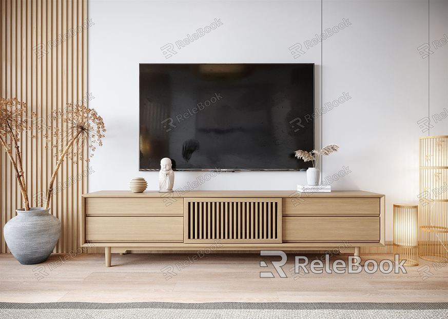 Japanese TV cabinet model