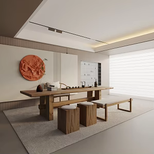 Modern Tea Room 3d model