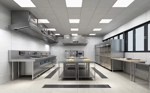 Modern Minimalist Kitchen 3d model