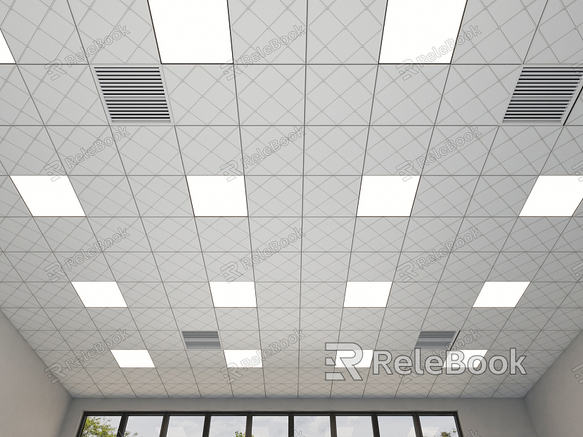 Modern Ceiling Integrated Ceiling Aluminum Gusset Ceiling Gypsum Board Ceiling model