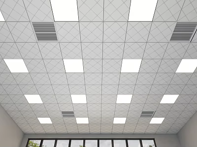 Modern Ceiling Integrated Ceiling Aluminum Gusset Ceiling Gypsum Board Ceiling 3d model