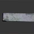 Traditional Hand Carved Stone Inkstone With Greenish Surface Recessed Center And Decorative Patterns