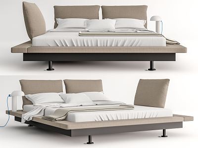 Modern Ligne Roset Double Bed model