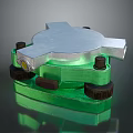 Green Hardware Tool With Metal Circular Top And Bolt Fixing Components