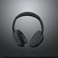 Modern Gray Over Ear Headphones With Comfortable Ear Cups And Sleek Design