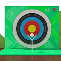 Soccer Themed Photo Spot With Green Background Goal Circular Holes And Soccer Balls
