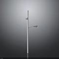 Modern Outdoor Street Light Design With White Pole And Lamp Head